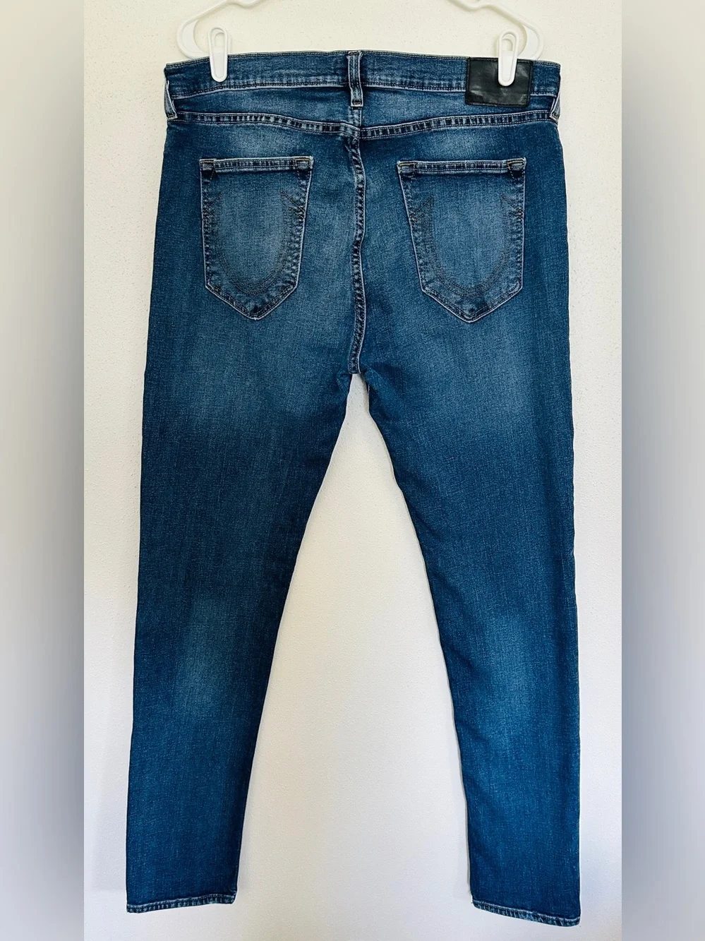 True Religion Rocco Relaxed Skinny Jeans Blue Denim Men's Size 38